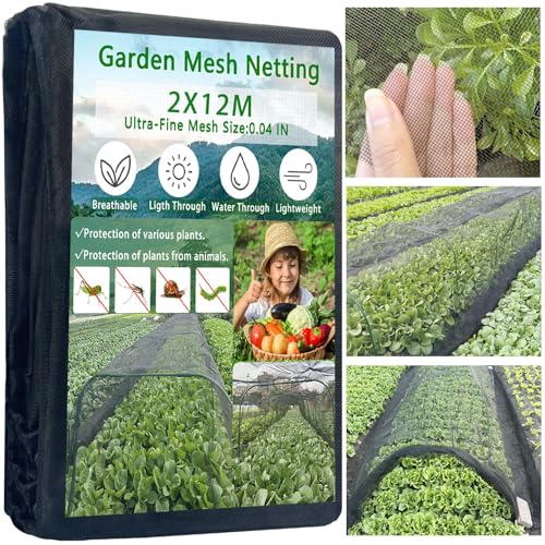 2x12m Black Thickened Garden Mesh Netting: image 2